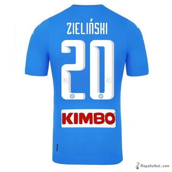 Camiseta Napoli Replica Primera Ropa Zielinski 2016/17 Azul